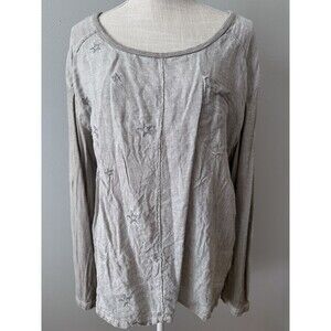 Tempo Paris Women's Lightweight Cotton Linen Star Tunic Size Small‎ Lagenlook